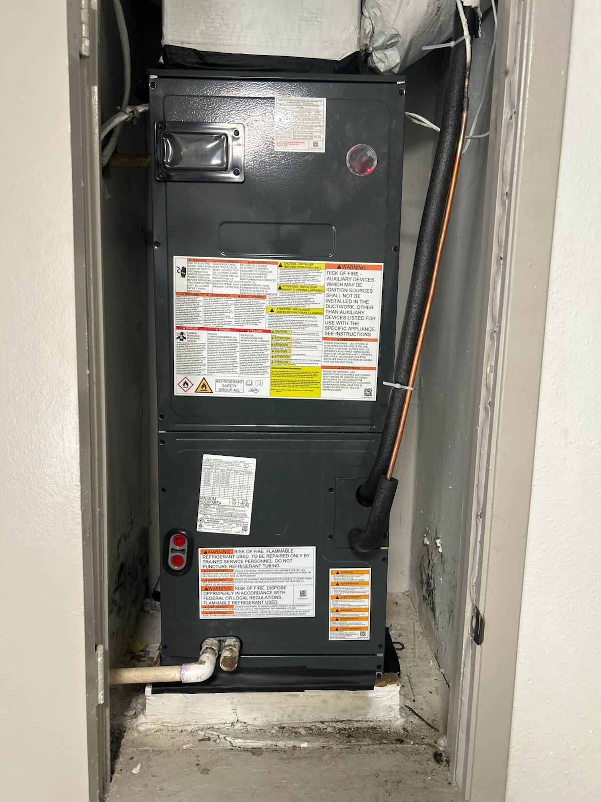 HVAC air handler unit installed - Torres Pro Services Austin